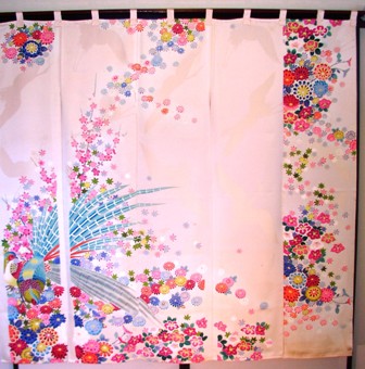 振袖を花嫁のれん風に